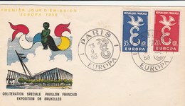 EUROPA FRANCE N° 1173 /1174 ANNEE 1958 - 1958