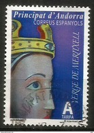 La Vierge De Meritxell, Patronne De L'Andorre, Timbre Oblitéré, 1 ère Qualité - Used Stamps