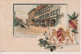 57 - SARREGUEMINES - LITHO GAUFREE - RUE DE LA CROIX - Sarreguemines