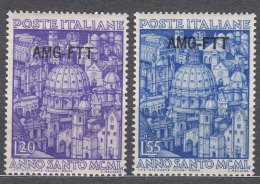 Italy Trieste Zone A AMG-FTT 1950 Sassone#73-74 Mint Hinged - Mint/hinged