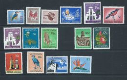 South Africa 1964 - 1972 RSA Watermark Definitives Part Set Of 15 To I Rand MNH , One With Small Mark - Unused Stamps