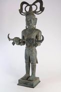 Eine Chinesische Gottheit Oder Soldat,17/18 Jh. China Skulptur, Bronze, Sculpture Antik - Bronzen
