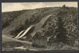 Germany, D.R., Lauscha, Three Ski Jumping Hills , 1963. - Lauscha