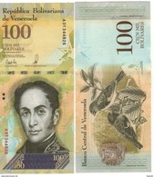 VENEZUELA  100'000 Bolivares  P100a  Dated 07.09.2017  (Simon Bolivar On Front - Birds On Back ) UNC. - Venezuela