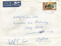 Turkish Cyprus 1982 Lefkosa Ship Wreck 300 BC Cover - Storia Postale