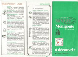 Dépliant Touristique, 6 Pages , Les Ruines De SANXAY ,Ménigoute ,cité Médiévales , Vienne, 2 Scans , Frais Fr : .1.45 E - Tourism Brochures