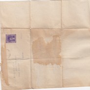 EGYPTE - COVER NATIONAL BANK OF EGYPT CAIRO 31 DEC 1944 AVEC TIMBRE FISCAL   /2 - Brieven En Documenten