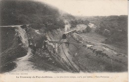 63 - ROYAT - Le Tramway Du Puy De Dôme - La Plus Forte Rampe, 120% Par Mètre - Vers Plaisance - Royat