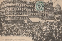 MONTPELLIER - Meeting ( Manifestation ) Du 9 Juin 1907 ( 4 Cartes ) - Montpellier