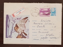 ROUMANIE, Oiseaux, Pajaros, Aves, Birds, Rapace, Entier Postal  Emis En 1971 Et Ayant Circulé  1a - Águilas & Aves De Presa
