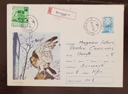 ROUMANIE, Oiseaux, Pajaros, Aves, Birds, Rapace, Entier Postal  Emis En 1971 Et Ayant Circulé  1c - Águilas & Aves De Presa