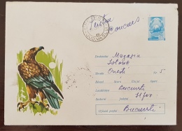 ROUMANIE, Oiseaux, Pajaros, Aves, Birds, Rapace, Entier Postal  Emis En 1972 Et Ayant Circulé  3 - Eagles & Birds Of Prey