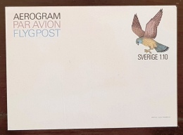 SUEDE, Oiseaux, Pajaros, Aves, Birds, Rapace, Aigle AEROGRAMME Emis En 1975 NEUF - Arends & Roofvogels