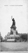 - PARIS. - La Statue De La République - (format: 7cm X13cm) - Scan Verso - - Statues