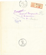 723/25 - Lettre Recommandée En FRANCHISE TOTALE ARLON 1919 Vers VIRTON - Cachet Administration Communale - Franchise