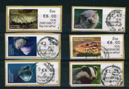 IRELAND  - 2014  Animal And Marine Life  Stamps On A Roll  Full Set Of 8  CDS  Used  (stock Scan) - Gebruikt