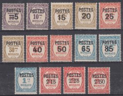 Monaco 1937 Yvert#140-153 Mint Hinged - Unused Stamps