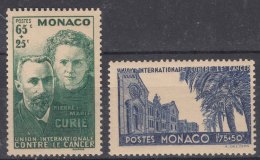 Monaco 1938 Yvert#167-168 Mint Hinged - Neufs