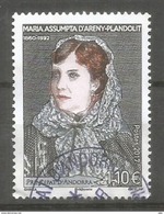 Maria Assumpta D'Areny-Plandolit (personnalitée Andorrane), Un Timbre Oblitéré 2017, 1 ère Qualité - Used Stamps