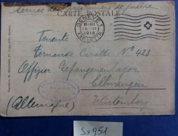 CARTOLINA VIAGGIATA 1918 DA SVIZZERA PER GERMANIA (SX951 - Cartas