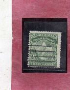 NEW ZEALAND NUOVA ZELANDA 1901 WHITE PAPER MT. COOK HALF PENNY 1/2p GREEN USATO USED OBLITERE' - Used Stamps