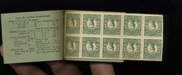 Type De 1918 Carnet Complet De 2 X 10 Timbres De 7 øre ** - 1904-50