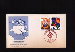 Japan 1994 International Year Of The Family FDC - Lettres & Documents