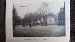 CPA MOULINS ALLIER COURS DU THEATRE BOURBONNAIS ED LAURENT - Moulins