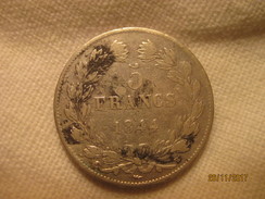 France: 5 Francs 1844 W (Lille) - 5 Francs