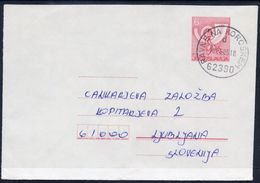 YUGOSLAVIA 1984 Posthorn 6 D.stationery Envelope Used Without Additional Franking.  Michel U73 - Postwaardestukken