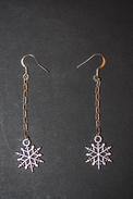 Paire De Boucles D'oreilles De Noël Flocon De Neige - Christmas Earrings - Armbanden