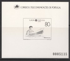 1989  Europa Acores - Barque   - Epreuve  En Noir Numérotée  ** - Prove E Ristampe