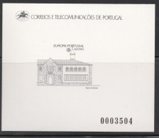 1990  Europa Acores - Bureau De Postes De Vasco De Gama   - Epreuve  En Noir Numérotée  ** - Proeven & Herdrukken