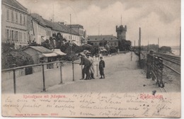 RUDESHEIM     RHEINSTRASSE MIT ADLERTURM - Ruesselsheim