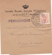 10 Cent Heraldische Leeuw Met Speciale Stempel Brussel Postzegeltentoonstelling 21-3-58 - Sobres-cartas