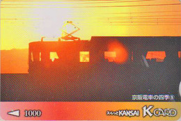 Carte Prépayée Japon - TRAIN / SERIE NUMEROTEE  N° 09 - Keihan Railways Sunset Japan Prepaid K Card - ZUG - TREIN  3260 - Trains