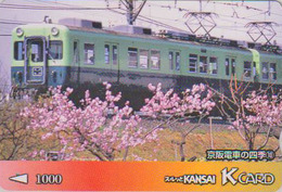 Carte Prépayée Japon - TRAIN / SERIE NUMEROTEE  N° 10 - Keihan Railways Japan Prepaid K Card - ZUG - TREIN - 3261 - Trains