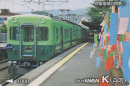 Carte Prépayée Japon - TRAIN / SERIE NUMEROTEE  N° 27 - Keihan Railways Japan Prepaid K Card - ZUG - TREIN - 3266 - Trains