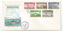 Antigua Scott # 208 - 212 Complete. Deep Water Harbour - 1960-1981 Ministerial Government