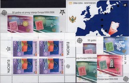 50 Jahre CEPT Kiribati 994 KB,Montenegro 108/1 A,Bl.2B+3 ** 148€ Karte Flaggen Ss Map Bloc Flags Sheetlet Bf EUROPA - Francobolli