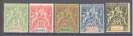 Moheli: 5 Valeurs De La Série Yvert N° 4/9*; Cote 52.50€ - Unused Stamps