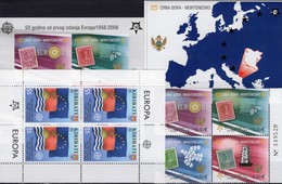 50 Jahre CEPT Kiribati 996 KB,Montenegro 108/1VB,Bl.2B+3 ** 154€ Karte Flaggen Ss Map Bloc Flags Sheetlet Bf EUROPA - Francobolli