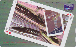 Carte Prépayée Japon - TRAIN & Carte à Jouer Playing Card - ZUG - TREIN - Japan Prepaid Tosho Card - 3299 - Trains