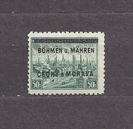 Bohemia & Moravia 1939 MNH ** Mi 7 Sc 7 Stamps Of CSR Plzen Overprinted In BÖHMEN U. MAHREN C3 - Nuovi