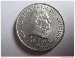 1965 URUGUAY 50 CENTESIMOS, MONEDA MONNAIE COIN ALUMINIO ALUMINUM - Uruguay