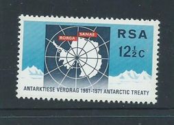 South Africa 1971 Antarctic Treaty 12.5c Single MNH - Ongebruikt