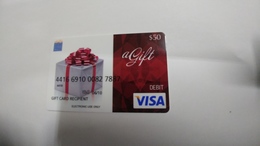 U.s.a-credit Card-(258)-($50)-(7887-618)-1card Prepiad Free - Geldkarten (Ablauf Min. 10 Jahre)