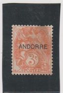ANDORRE  Français   1931  Y.T. N° 4  NEUF* - Ungebraucht