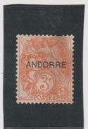 ANDORRE  Français   1931  Y.T. N° 4  NEUF* - Unused Stamps