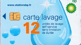 # Carte A Puce Portemonnaie  Lavage BP - Goutte - 12u Puce2? - Tres Bon Etat - - Car-wash